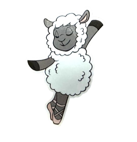 Denali & Co Lamb En Pointe Sticker