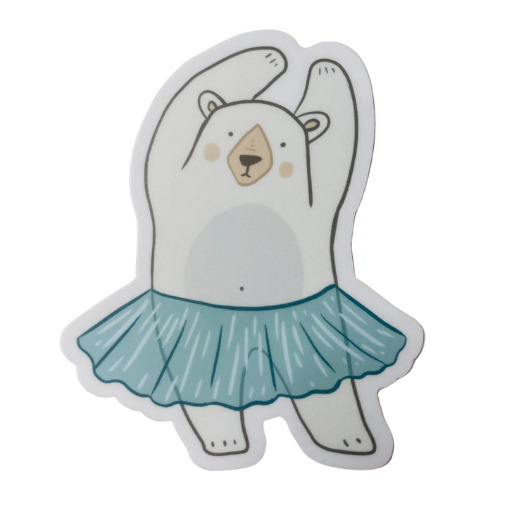 Denali & Co Tutu Polar Bear Sticker 0260