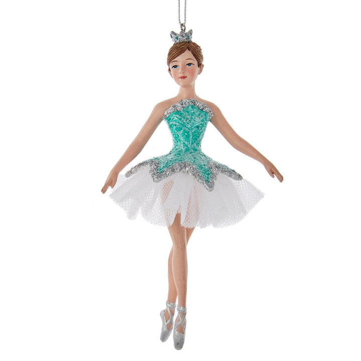 Kurt Adler Turquoise Ballerina Ornament E0662