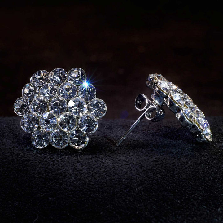 Kissed By Glitter Crystal Cluster Earrings SS001