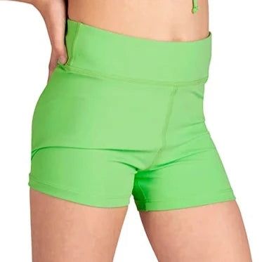 Danznmotion Child Green Hi Waist Short 22406C