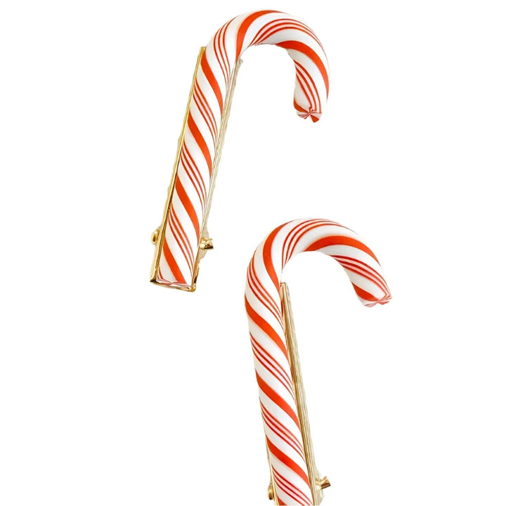 GB Red & White Candy Cane Hairclip