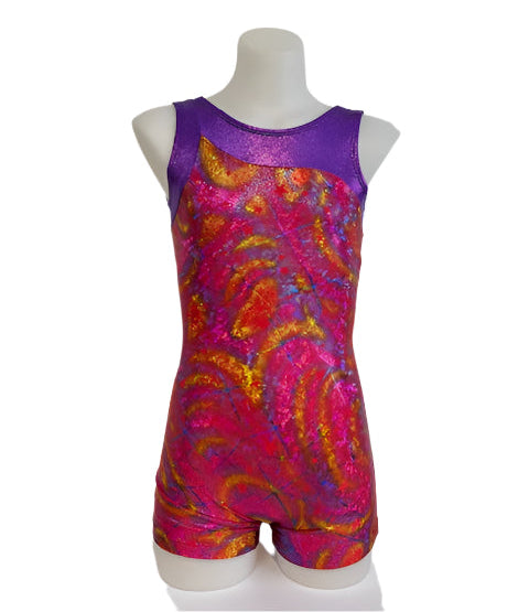 Basic Moves Child Red Star Burst Biketard GY7443RS