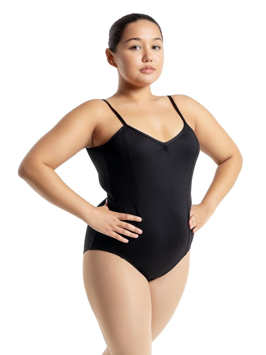 【sui 】V BALLET CAM Capezio Adult Cami Pinch Leotard SE1018W – Gabie's Boutique