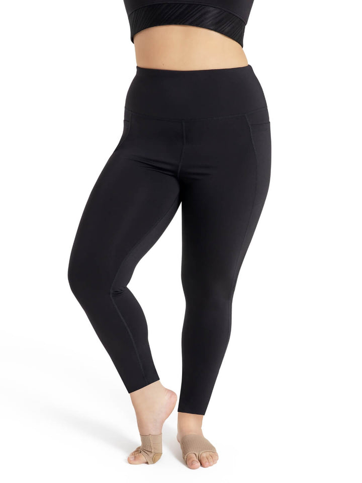BSP Women's Full Length Legging with Jersey Pocket- Plus Size - Walmart.com