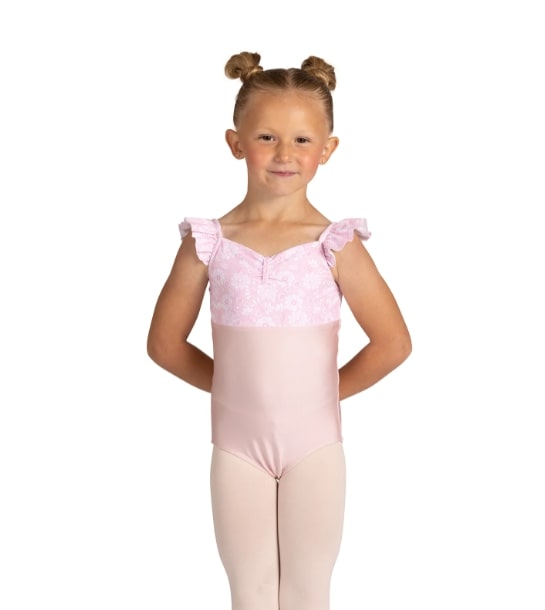 Danznmotion Child Floral Flutter Leotard 24104C