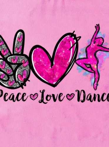 GB Peace, Love, Dance Tee PLDT-24