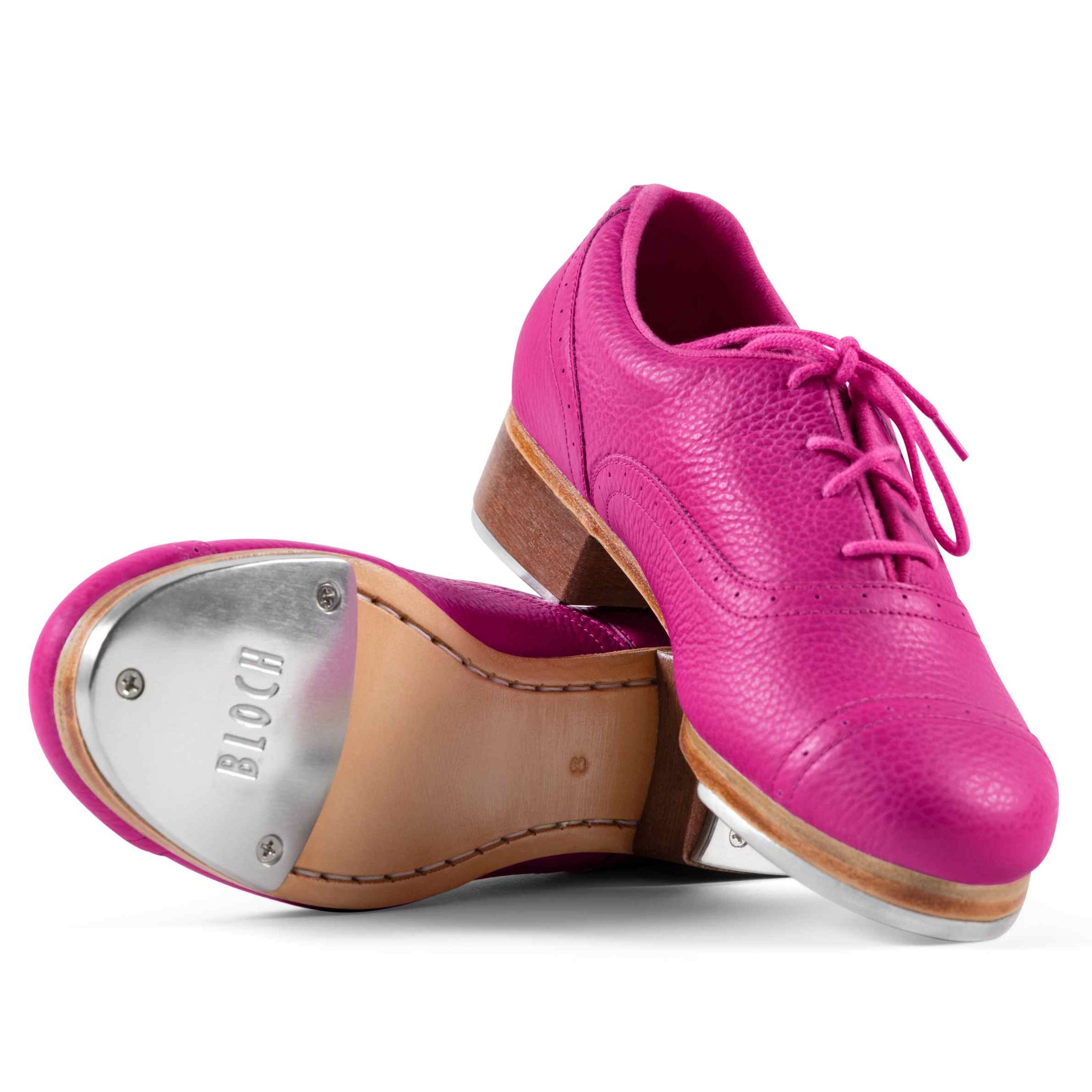 BLOCH エレガンス ピンク トゥシューズ 4.5 XX Bloch Limited Edition Jason Samuels Smith Fuchsia Pebble Leather
