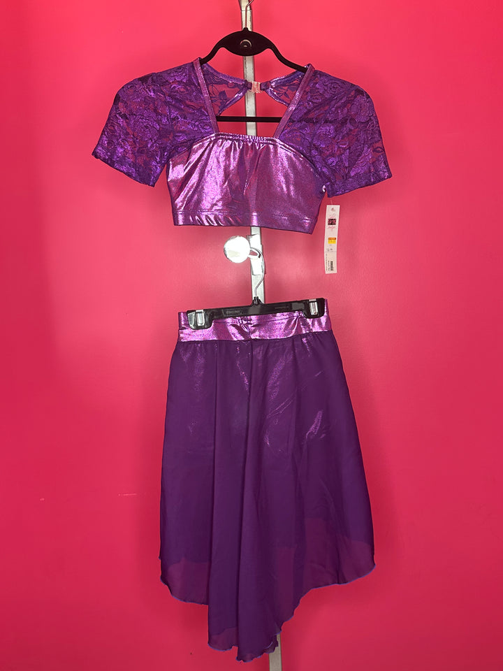 Gabie's Child 12/14 Purple Lace Lyrical Dance Costume 2015-07