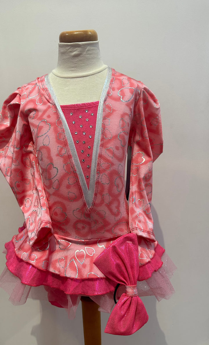 GB Child 6/8 Pink Heart Dance Costume 2015-10