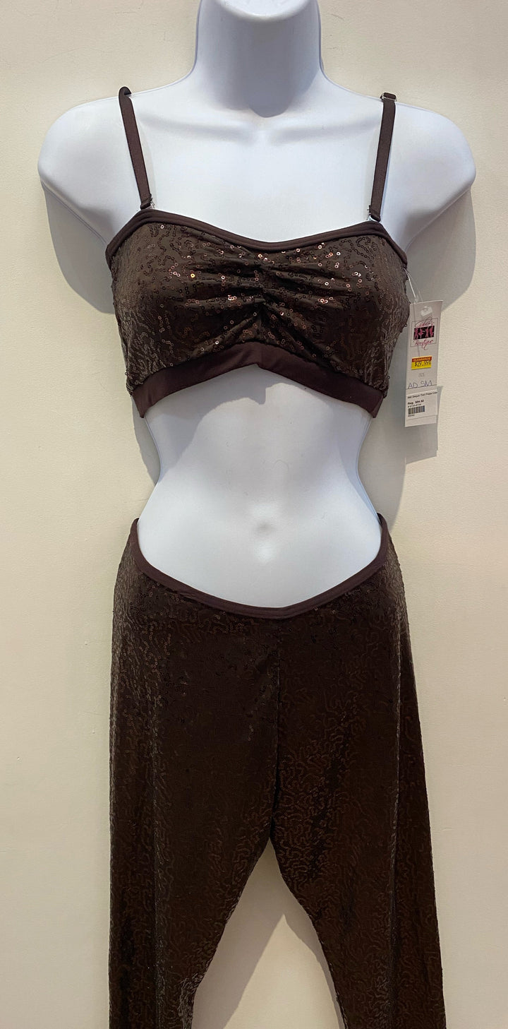 Mondor Brown Adult Small Sequin Two Piece Costume 6725-6724