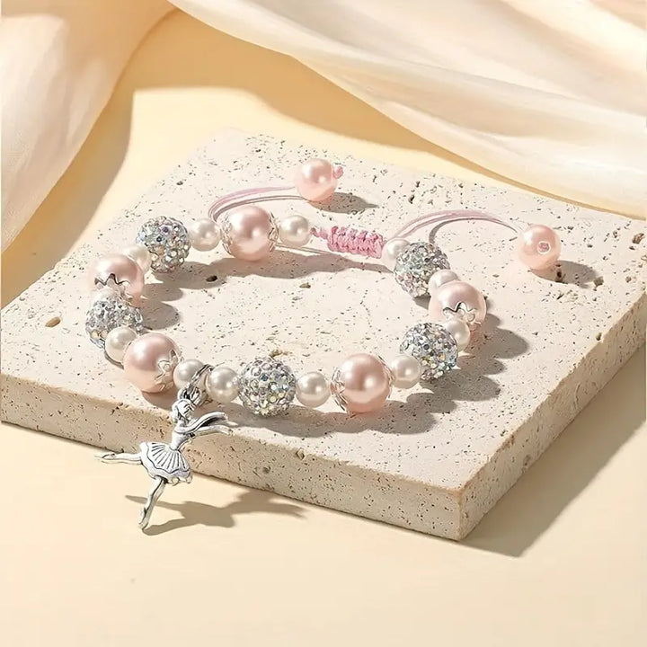 GB Pearl Ballet Charm Bracelet