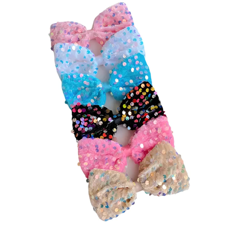 GB Sequin Sparkle Clip Bow