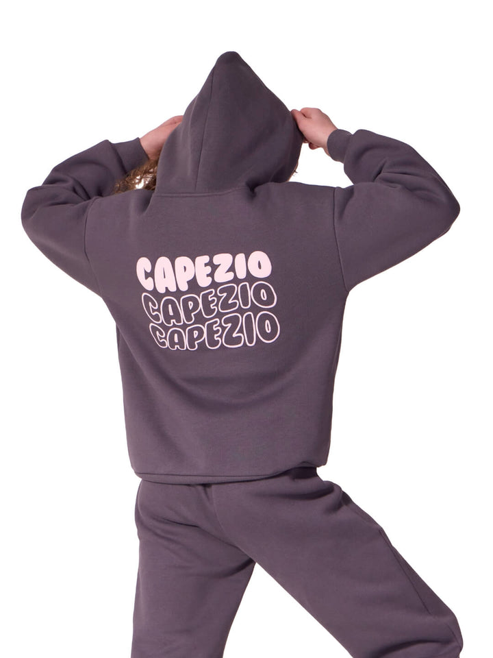 Capezio Child Charcoal Jetsetter Hoodie 12559C