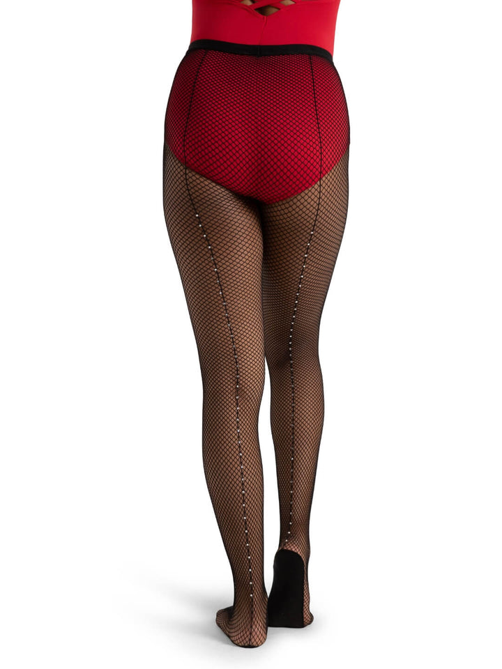 Back view of Capezio Professional Rhinestone Tights 3005W available at Gabie's Boutique Newmarket and Barrie