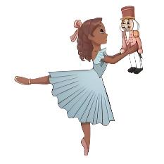 Nutcracker Clara Sticker