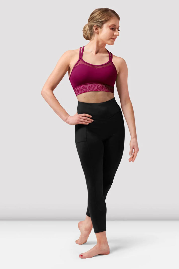 Bloch Adult Cherry Lace Cami Crop Top - Z0157-CHE-Gabie’sBoutique Newmarket Ontario - Local Pick-Up and Canada Wide Shipping 