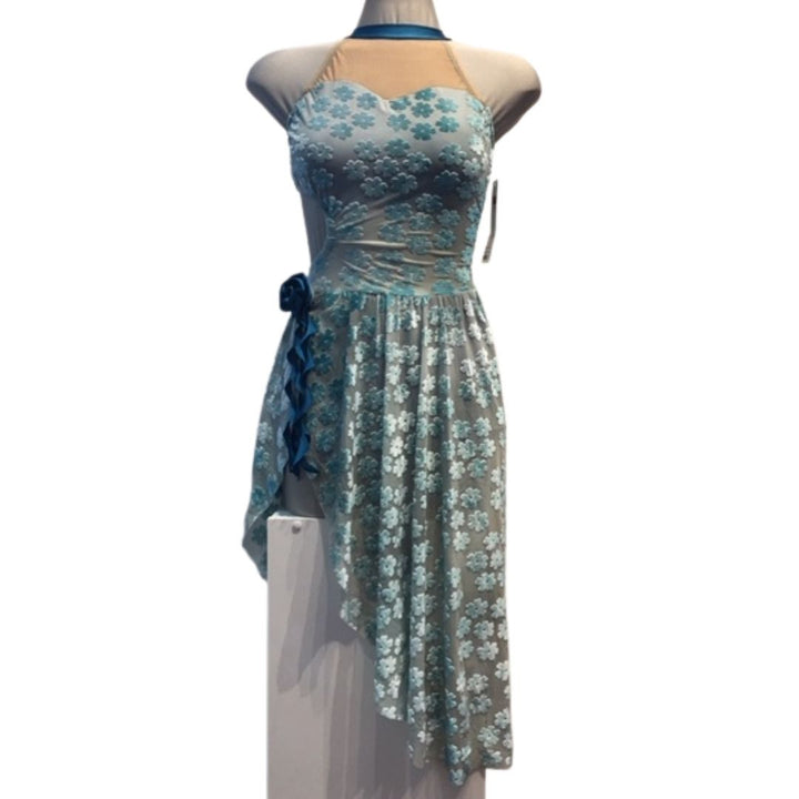 GB Custom Teal Floral Dress 2018-17