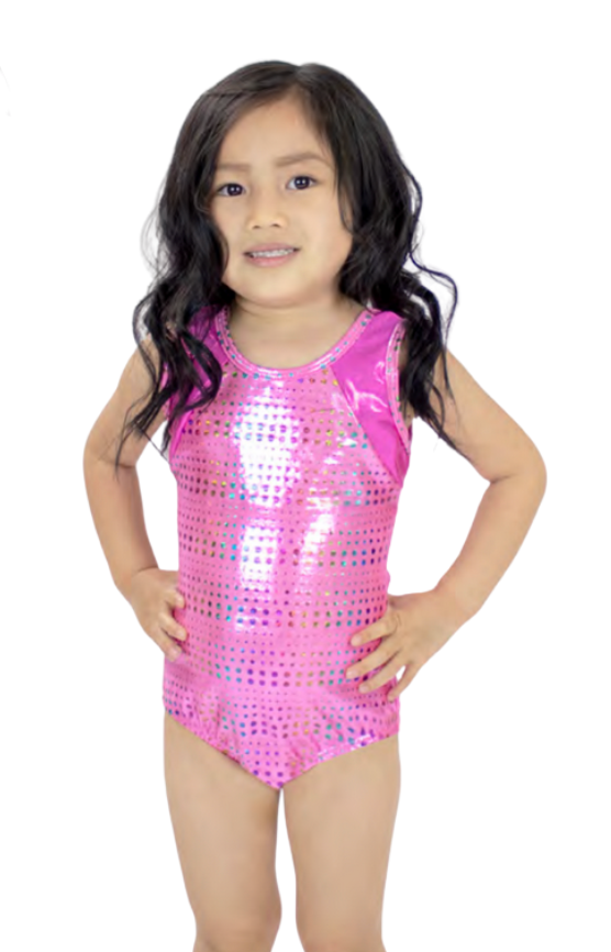 Body Moves Pink Rainbow Dot Gym Suit GY5633PC