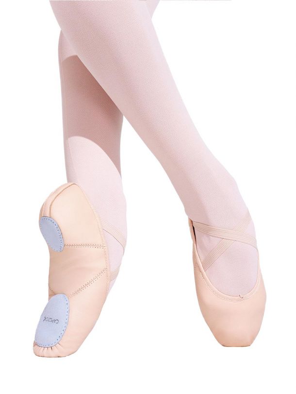 Capezio 2027 Adult Leather Split Sole Juliet Ballet Shoe